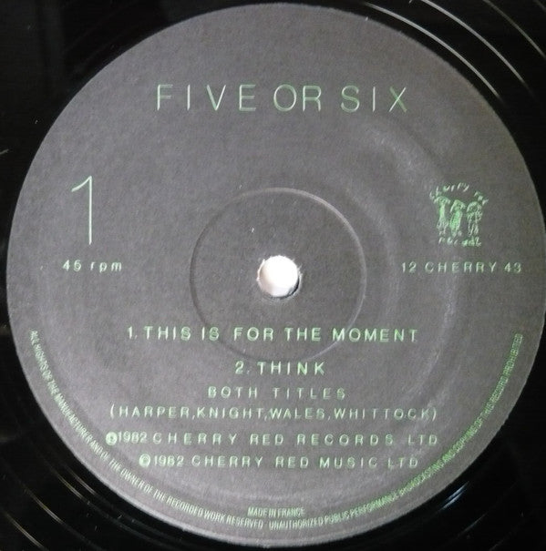 Five Or Six : Four From Five Or Six (12")