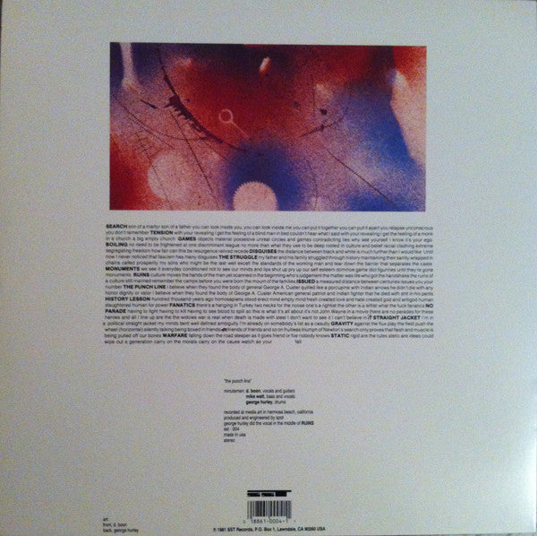 Minutemen : The Punch Line (12", Album, RE, RP)