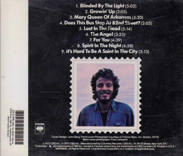 Bruce Springsteen : Greetings From Asbury Park, N.J. (CD, Album, Club, RE, RP)