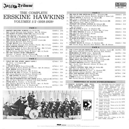 Erskine Hawkins : The Complete Erskine Hawkins Volumes 1/2 (1938/1939) (2xLP, Comp, Bei)