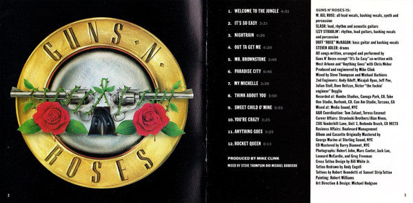 Guns N' Roses : Appetite For Destruction (CD, Album, RE)