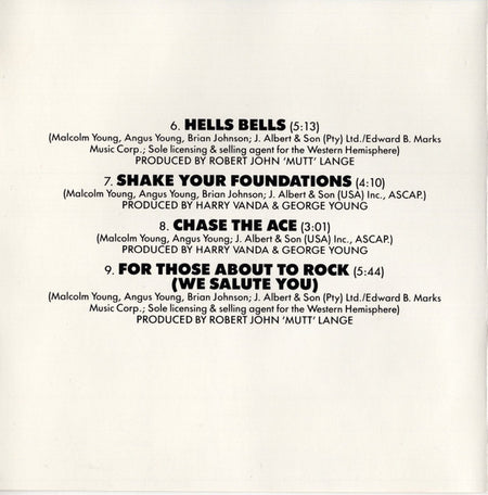 AC/DC : Who Made Who (CD, Album, Comp, Club)