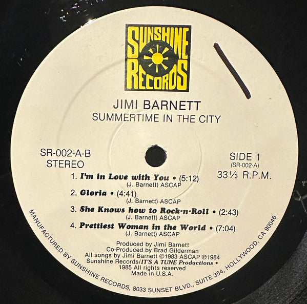 Jimi Barnett : Summertime In The City (LP, Album)