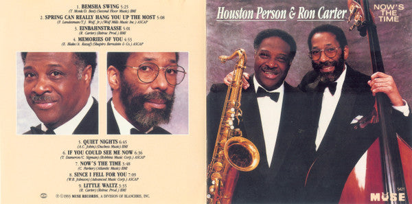 Houston Person & Ron Carter : Now's The Time  (CD, Album)