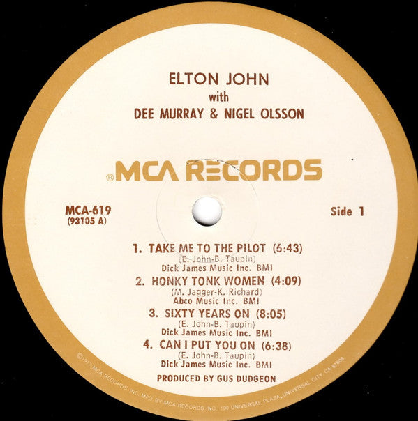 Elton John : 11-17-70 (LP, Album, RE, MCA)