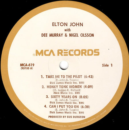 Elton John : 11-17-70 (LP, Album, RE, MCA)