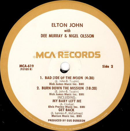 Elton John : 11-17-70 (LP, Album, RE, MCA)