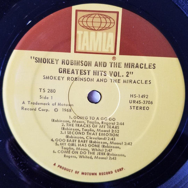 The Miracles : Greatest Hits Vol. 2 (LP, Comp, Ind)