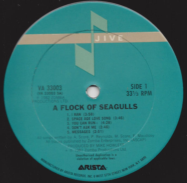 A Flock Of Seagulls : A Flock Of Seagulls (LP, Album, Club, Car)