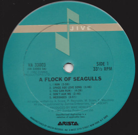 A Flock Of Seagulls : A Flock Of Seagulls (LP, Album, Club, Car)