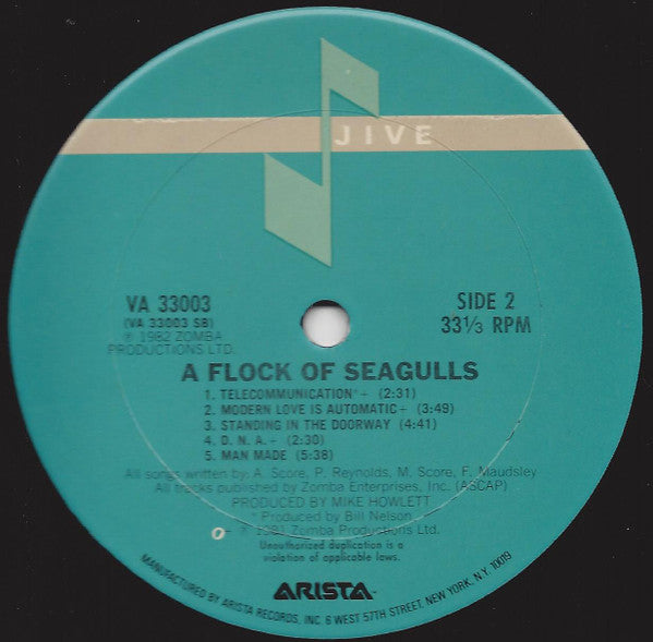 A Flock Of Seagulls : A Flock Of Seagulls (LP, Album, Club, Car)