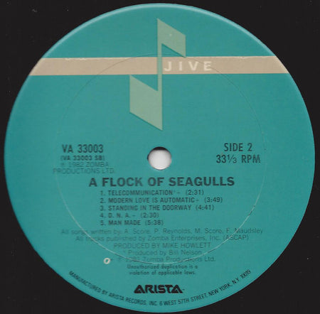 A Flock Of Seagulls : A Flock Of Seagulls (LP, Album, Club, Car)