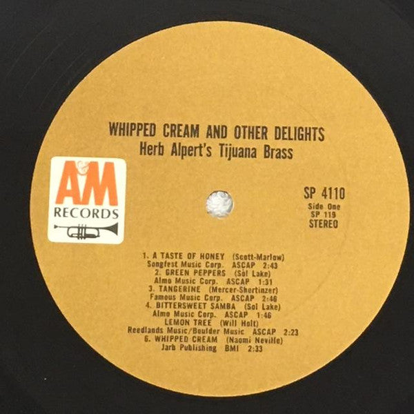 Herb Alpert's Tijuana Brass* : Whipped Cream & Other Delights (LP, Album, RP, Ter)