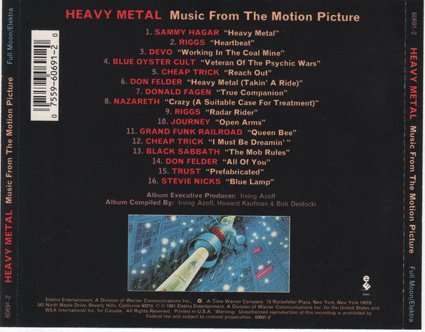 Various : Heavy Metal (Music From The Motion Picture) (CD, Album, Comp, RE, SRC)