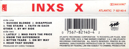 INXS : X (Cass, Album, SR)