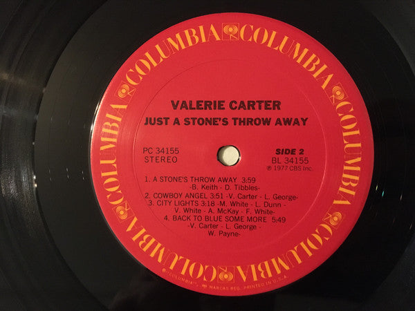 Valerie Carter : Just A Stone's Throw Away (LP, Album, Ter)
