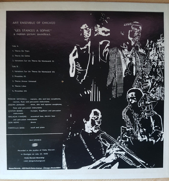 The Art Ensemble Of Chicago : Les Stances A Sophie (LP, Album, RP)