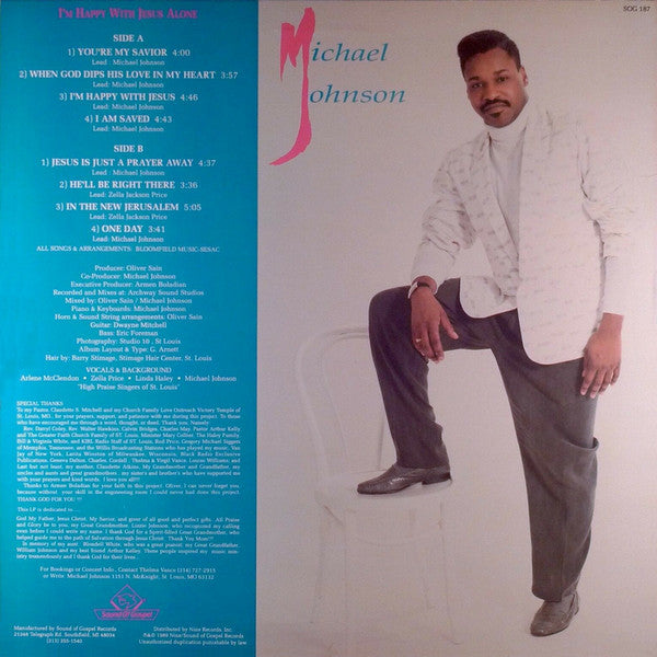 Michael Johnson (61) : I'm Happy With Jesus Alone  (LP, Album)