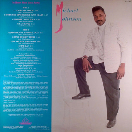 Michael Johnson (61) : I'm Happy With Jesus Alone  (LP, Album)