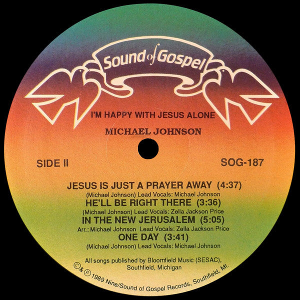 Michael Johnson (61) : I'm Happy With Jesus Alone  (LP, Album)