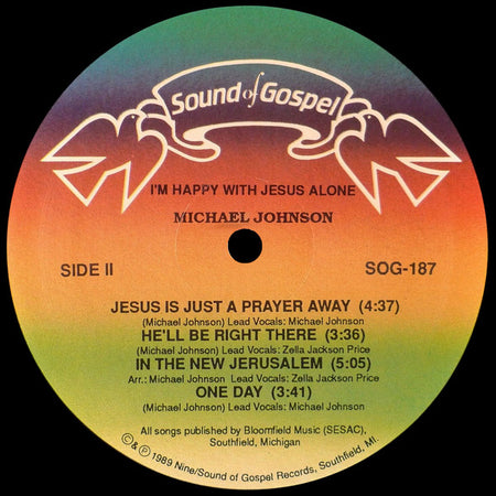 Michael Johnson (61) : I'm Happy With Jesus Alone  (LP, Album)