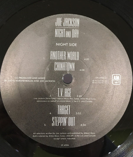 Joe Jackson : Night And Day (LP, Album, Gat)