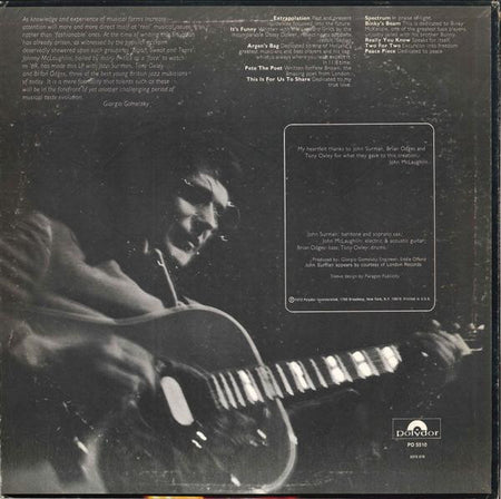 John McLaughlin : Extrapolation (LP, Album, RE, Scr)