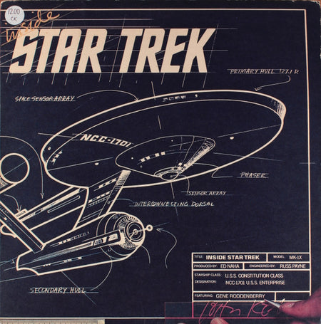 Gene Roddenberry : Inside Star Trek (LP, Album, Pit)