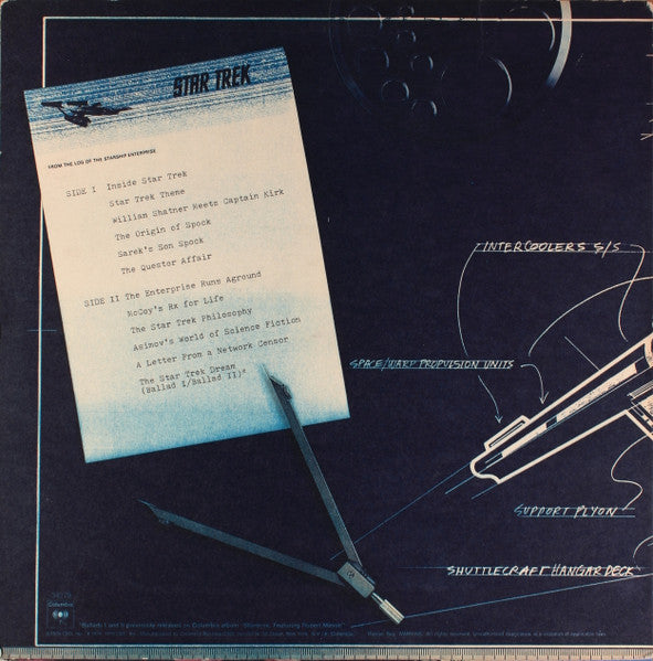 Gene Roddenberry : Inside Star Trek (LP, Album, Pit)