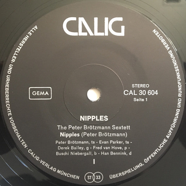 Peter Brötzmann Sextet / Peter Brötzmann Quartet : Nipples (LP, Album)