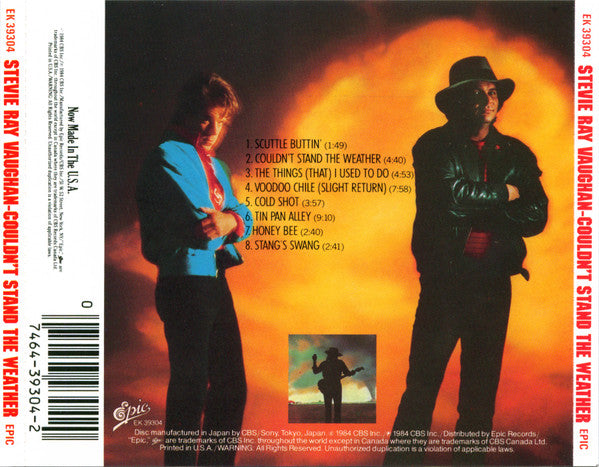 Stevie Ray Vaughan And Double Trouble* : Couldn't Stand The Weather (CD, Album, RE, RP, Pit)