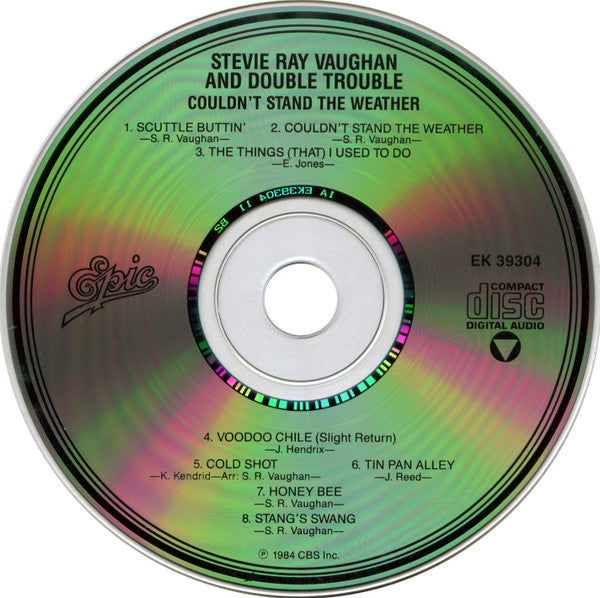 Stevie Ray Vaughan And Double Trouble* : Couldn't Stand The Weather (CD, Album, RE, RP, Pit)