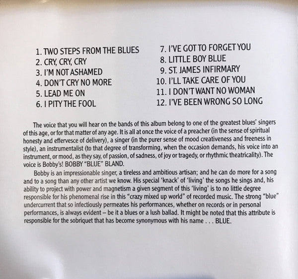 Bobby Bland : Two Steps From The Blues (CD, Album)