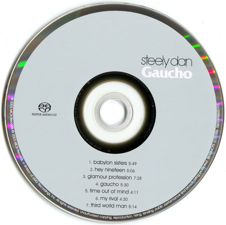 Steely Dan : Gaucho (SACD, Hybrid, Multichannel, Album, RE, RM)