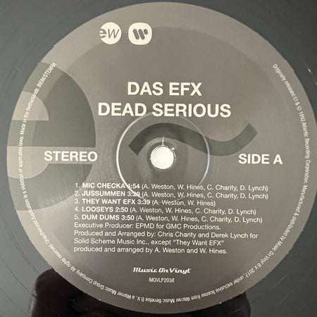 Das EFX : Dead Serious (LP, Album, RE, 180)