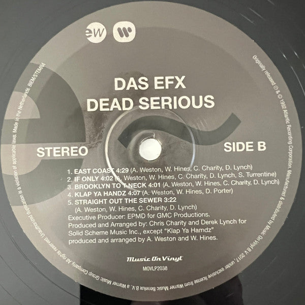 Das EFX : Dead Serious (LP, Album, RE, 180)