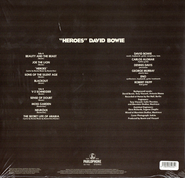 David Bowie : "Heroes" (LP, Album, RE, RM, 180)