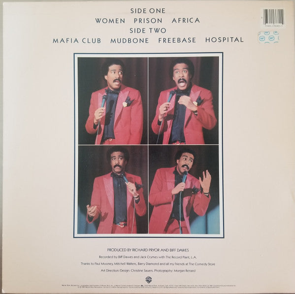 Richard Pryor : Live On The Sunset Strip (LP, Album, Los)