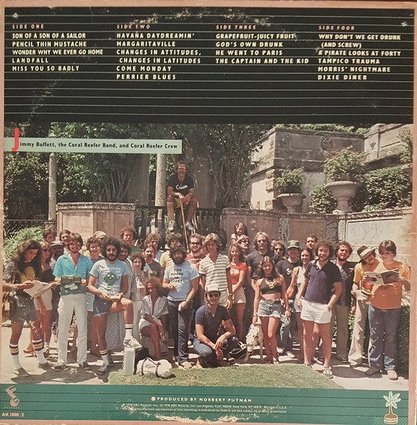 Jimmy Buffett : You Had To Be There (2xLP, Album, Ter)