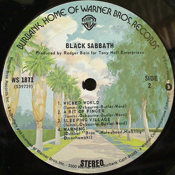 Black Sabbath : Black Sabbath (LP, Album, RE, Bur)