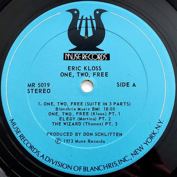 Eric Kloss : One, Two, Free (LP, Album, PRC)