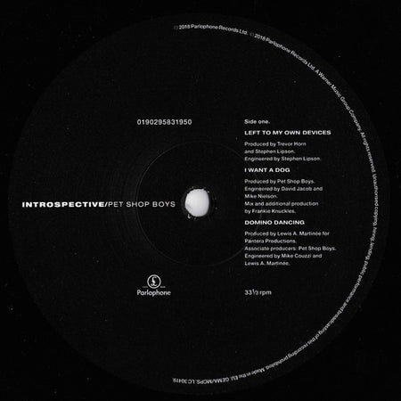 Pet Shop Boys : Introspective (LP, Album, RE, RM, 180)