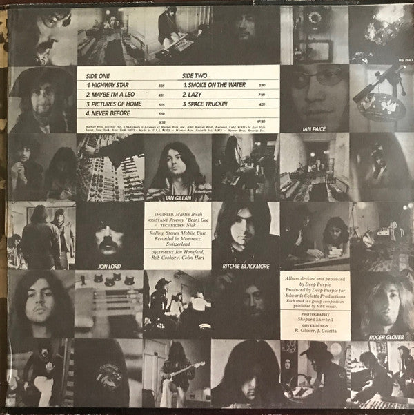 Deep Purple : Machine Head (LP, Album, RP, Ter)