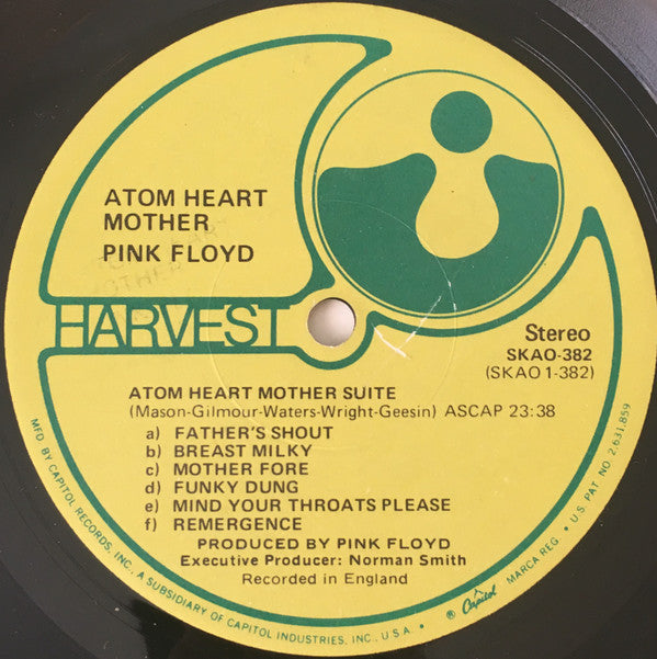 Pink Floyd : Atom Heart Mother (LP, Album, Los)