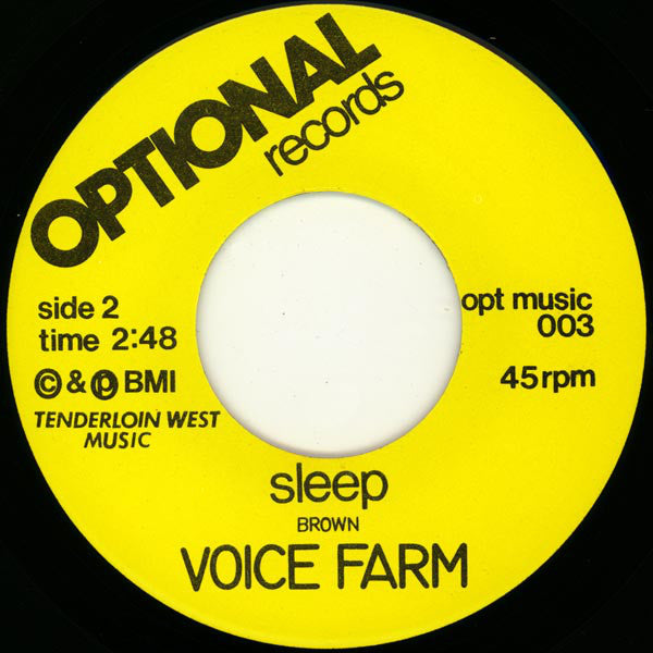 Voice Farm : Sleep / Mödern Things (7", Single, Gre)
