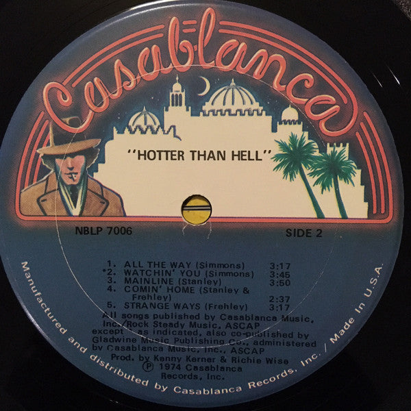 Kiss : Hotter Than Hell (LP, Album, Bog)
