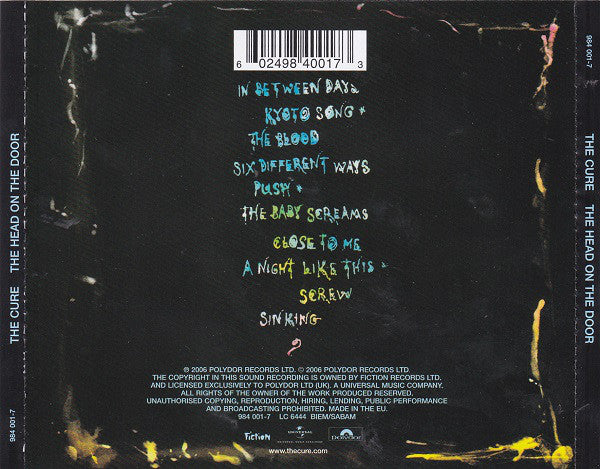 The Cure : The Head On The Door (CD, Album, RE, RM)