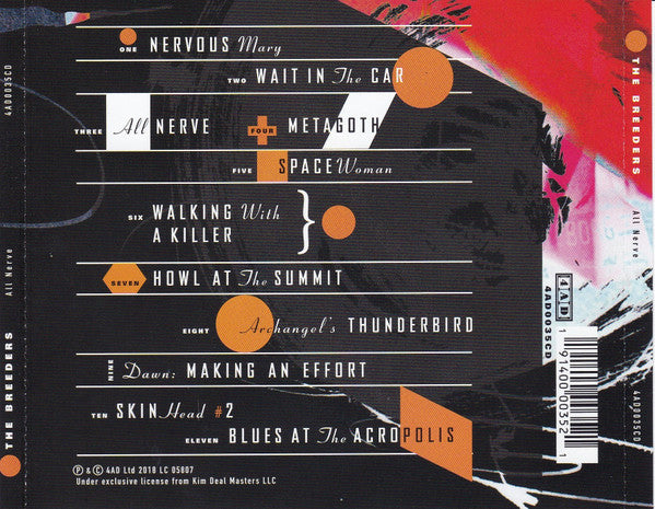 The Breeders : All Nerve (CD, Album)