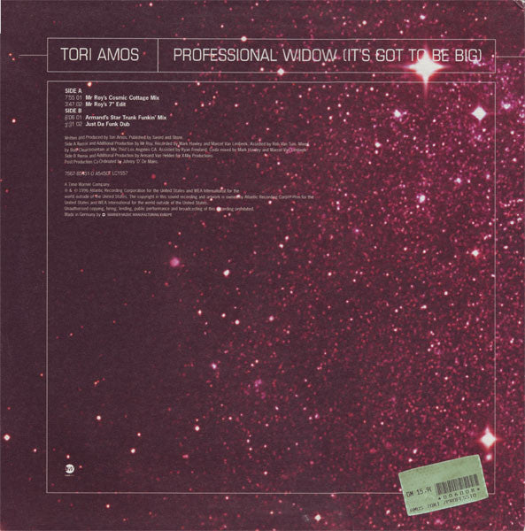 Tori Amos : Professional Widow (It's Got To Be Big) (12")