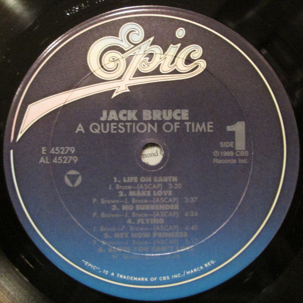 Jack Bruce : A Question Of Time (LP, Album, Car)